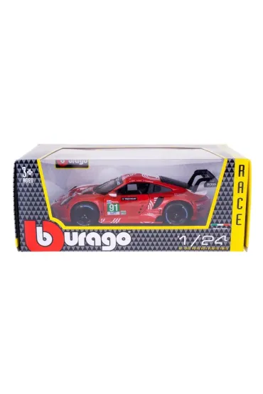 Bburago model porsche 911 rsr lm 2020 -white/ red 1:24