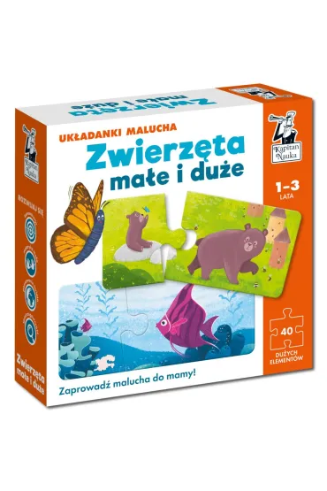 Puzzle Zwierz�ta ma�e i du�e. Uk�adanki malucha. Kapitan Nauka Edgard