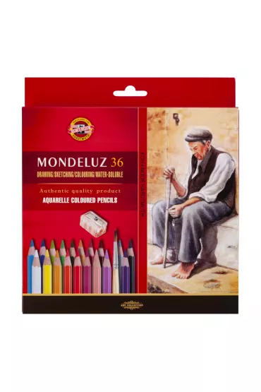 Koh-I-Noor Kredki Mondeluz + p�dzel 3713 48 kolor�w