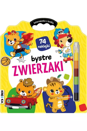 Bystre zwierzaki. Kolorowanka z kredk�