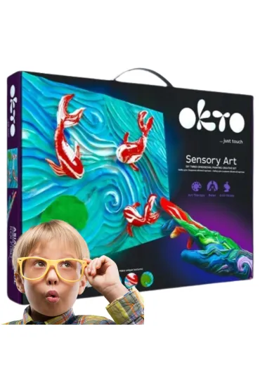 Sensory Art Okto Zestaw kreatywny - Karpie koi 30x40 cm