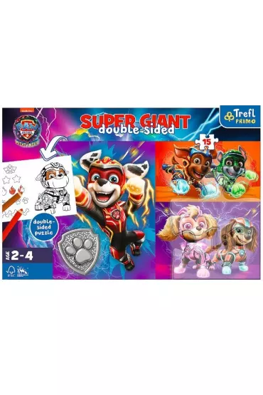 Puzzle 15 el. Giant Wspania�a dru�yna Trefl