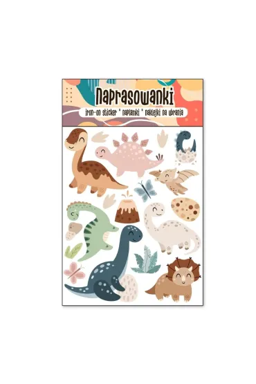 Cass film Naprasowanki Termo Naklejki na Ubrania Dinozaury