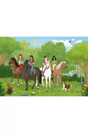 Puzzle 150 el. Schleich Klub je�dziecki + figurka Schmidt
