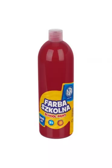 Astra Farba szkolna ciemnoczerwona 1000 ml