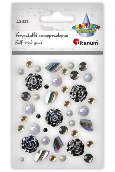 Titanum Kryszta�ki samoprzylepne mix 42 szt.