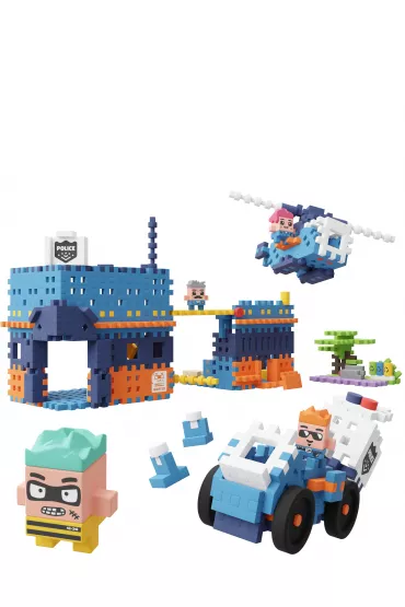 Klocki Mini Waffle City: Posterunek Policji