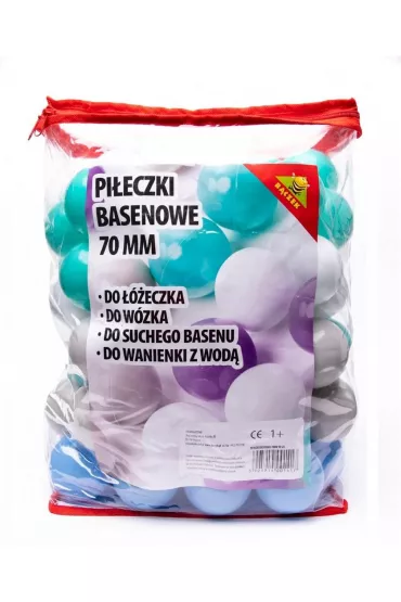 Pi�ki basenowe 7cm 70 szt Baczek