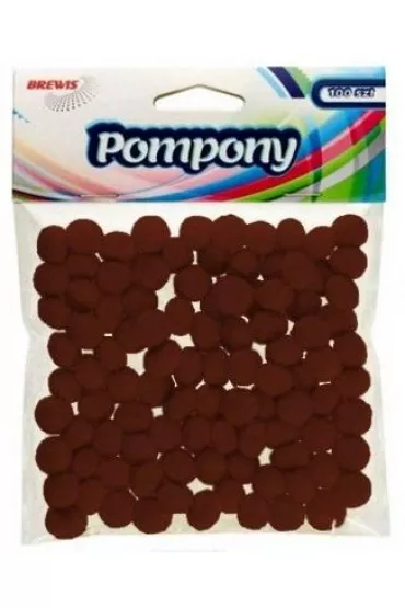 Brewis Pompony br�zowe 10mm