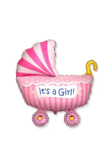 Godan Balon foliowy W�zek dla dziewczynki 61cm