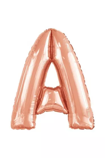 Amscan Balon foliowy litera A r�owe z�oto 67x86cm