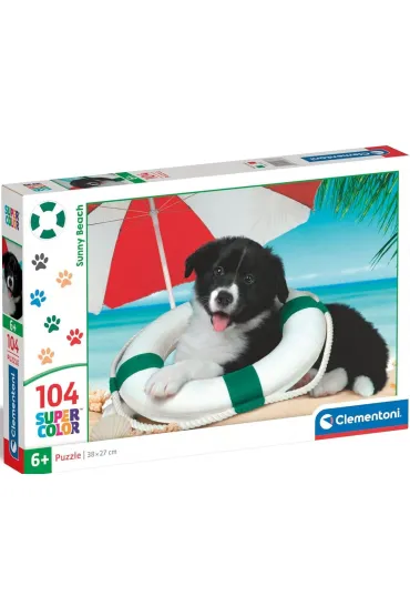 Puzzle 104 el. SuperColor. Sunny Beach Clementoni
