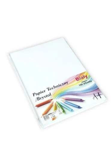 Penword Papier techniczny brystol A4 bia�y 100 arkuszy