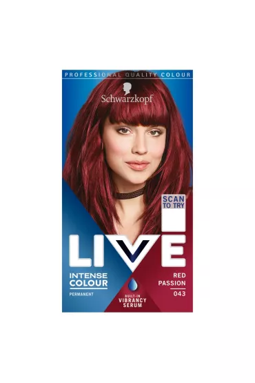 Schwarzkopf Live Intense Colour farba do w�os�w 043 Red Passion
