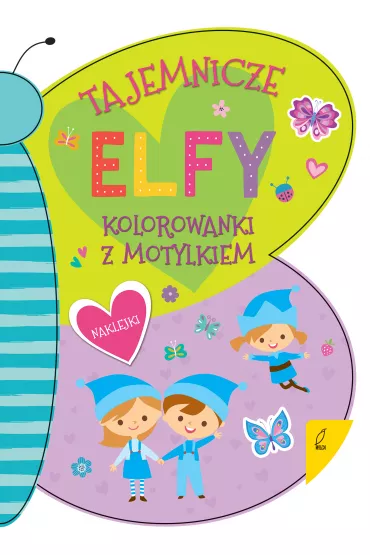 Kolorowanka z motylkiem. Tajemnicze elfy