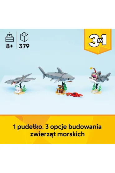 LEGO Creator Gro�ny rekin i skrzynia ze skarbem 31381