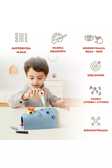 Gra zr�czno�ciowa Nakarm Ptaszka Z�ap Robaczka – 24 m+ Top Bright