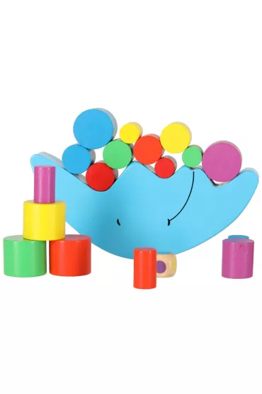 Gra zr�czno�ciowa montessori uk�adanka balansuj�ca klocki drewniane ksi�yc