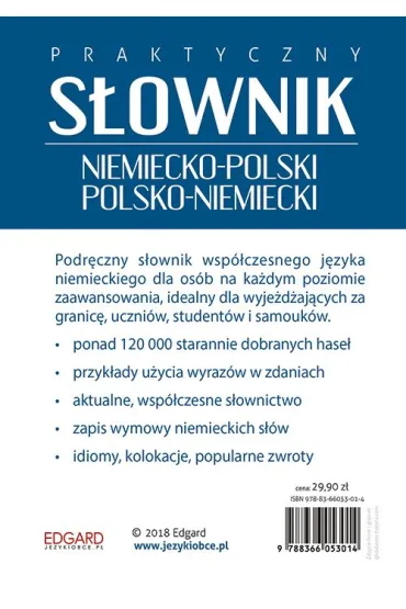 Praktyczny s�ownik niemiecko-polski polsko-niemiecki - Patryk �api�ski