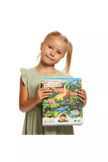 Puzzle obserwacyjne 60 el. Dinozaury Bright Junior Media