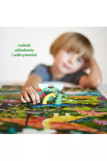 Puzzle obserwacyjne 60 el. Dinozaury Bright Junior Media
