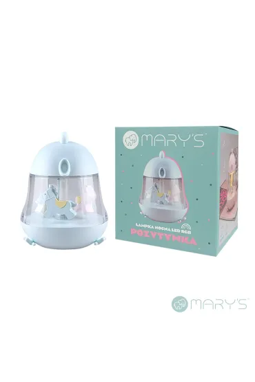 Marys MARY S pozytywka lampka nocna LED RGB niebieska