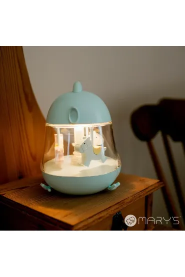 Marys MARY S pozytywka lampka nocna LED RGB niebieska