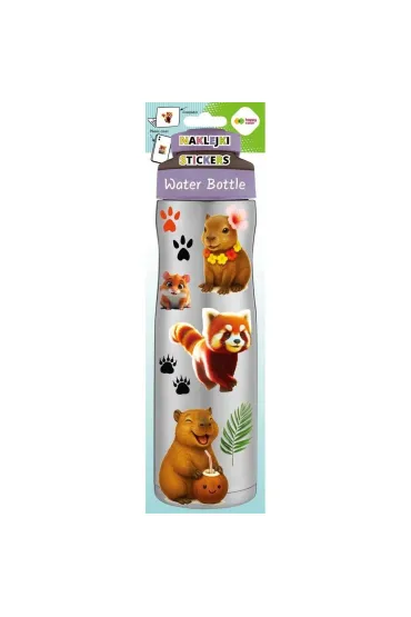 Happy Color Naklejki WATER BOTTLE - Happy Kapi, Kapibara, 83x286 mm