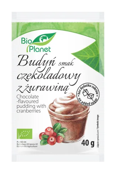 Bio Planet Budy� o smaku czekoladowym z �urawin� Zestaw 3 x 40 g Bio