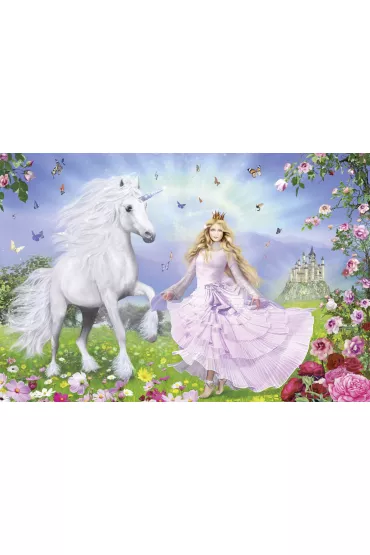 Puzzle 100 el. Ksi�niczka i jednoro�ec Schmidt