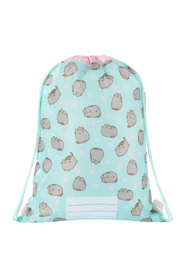 St. Majewski Worek na obuwie Pusheen mint