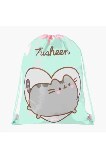 St. Majewski Worek na obuwie Pusheen mint