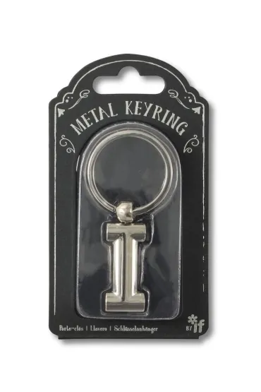 If Silver Letter Keyring - brelok do kluczy litera I