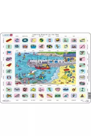Puzzle 70 el. Nauka angielskiego Nad morzem Larsen
