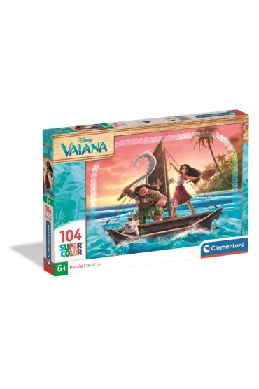 Puzzle 104 Super Color Disney Vaiana 2 Clementoni