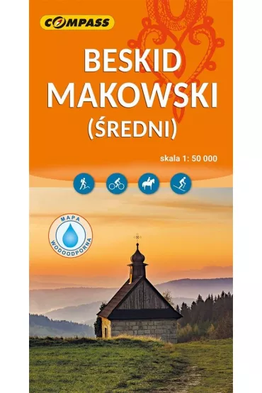 Beskid Makowski (�redni). Mapa turystyczna w skali 1:50 000 (wersja wodoodporna)
