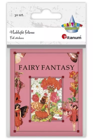 Titanum Naklejki foliowe Fairy Fantasy wr�ki r�owe 30 szt.