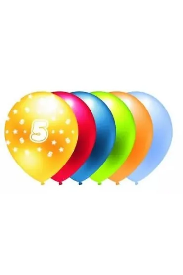 GoParty Balon metalik 5 mix kolor�w 5 szt.