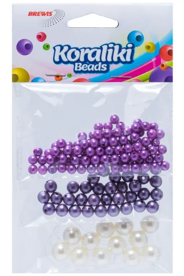 Koraliki do nawlekania 3 kolory 36g Brewis