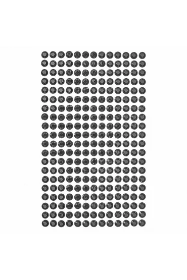 Dalprint Kryszta�ki samoprzylepne black 6mm 260 szt