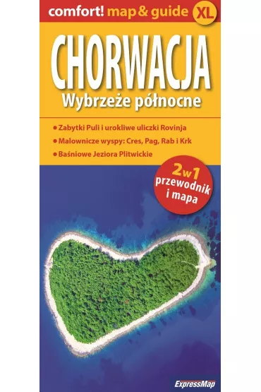 Chorwacja. Wybrze�e p�nocne 2 w 1 przewodnik i mapa