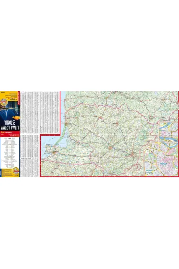 Litwa �otwa Estonia laminowana mapa samochodowa 1:700 000 2026