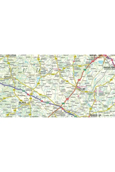 Litwa �otwa Estonia laminowana mapa samochodowa 1:700 000 2026