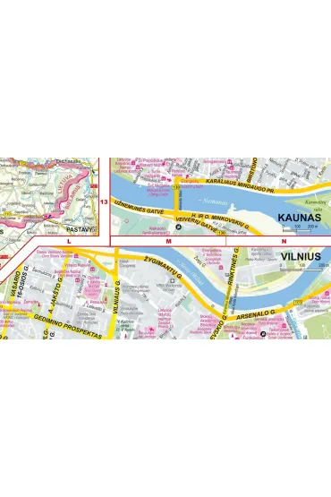 Litwa �otwa Estonia laminowana mapa samochodowa 1:700 000 2026