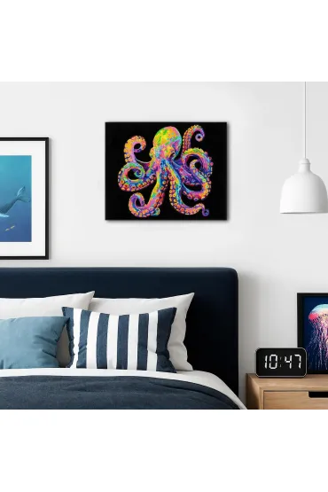 Diamond Dotz Haft diamentowy - Adults Flocked Neon Octopus 35.5x45.7cm