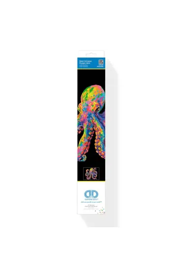 Diamond Dotz Haft diamentowy - Adults Flocked Neon Octopus 35.5x45.7cm