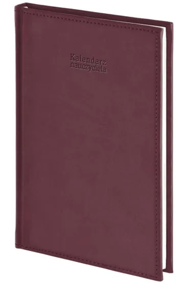 Kalendarz naucz. 2026/2027 A5 tyg. Vivella bordo