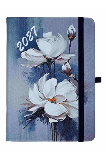 Kalendarz Jazz 2027 B6 dzienny magnolia