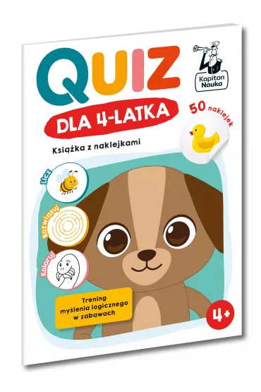 Quiz dla 4-latka. Ksi��ka z naklejkami. Kapitan Nauka - Zuzanna  Osuchowska