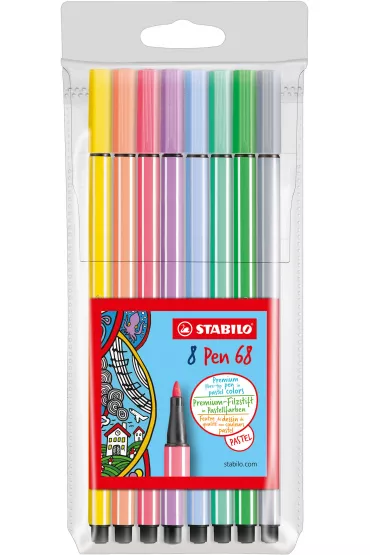 Stabilo Flamaster Pen 68 pastel etui 8 kolor�w
